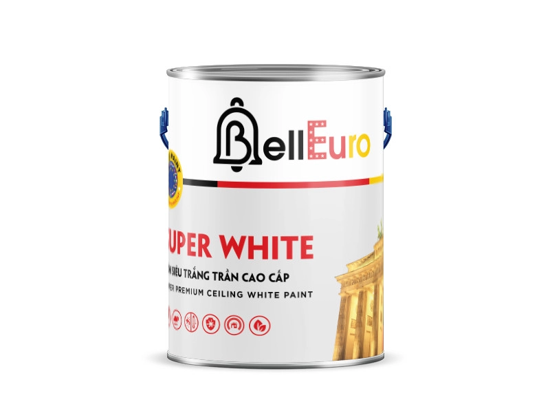 BELL EURO - SUPER WHITE - 5 Lít SƠN SIÊU TRẮNG TRẦN CAO CẤP